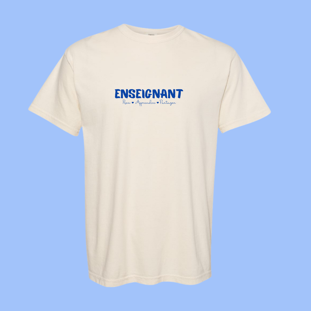 Enseignant.e - T-shirt - Rire, Apprendre, Partager